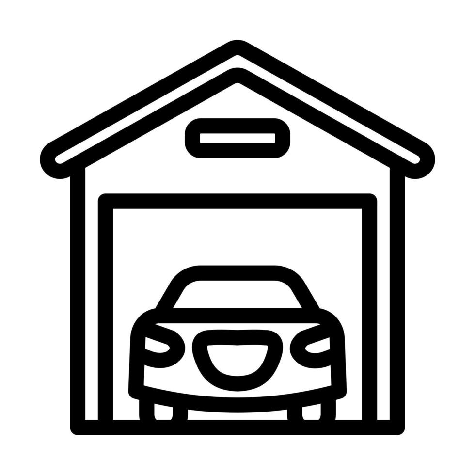 design de ícone de garagem vetor