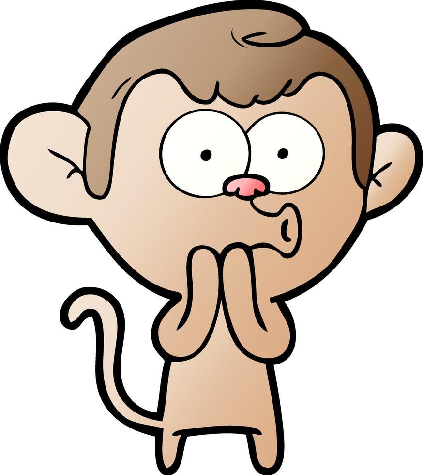 macaco de desenho animado vetor