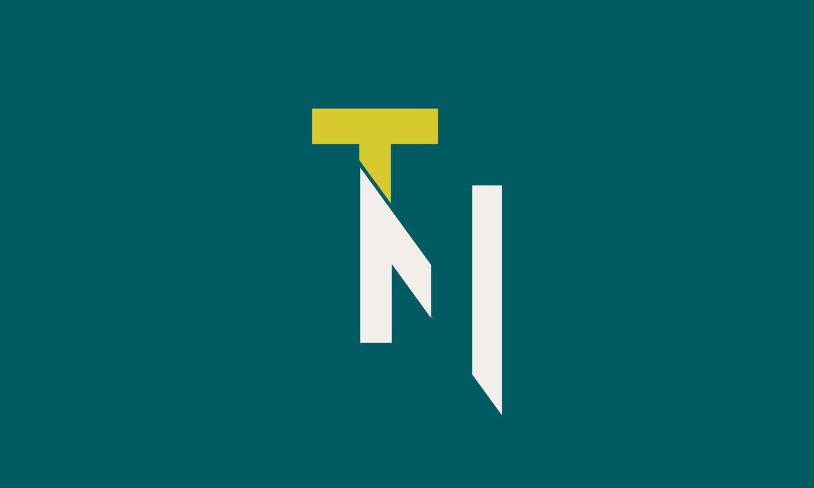 alfabeto letras iniciais monograma logotipo tn vetor