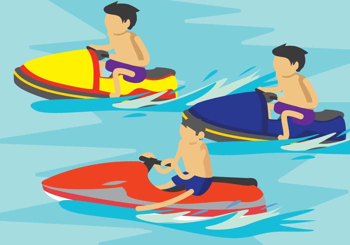 Ilustração gratuita do Jet Ski vetor