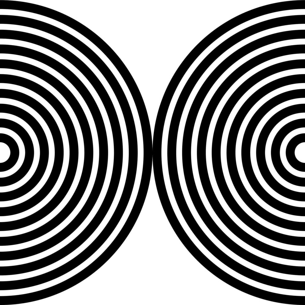 padrão de motivo de meio círculo sem costura para ornamentado, decoração ou elemento de design gráfico. ilustração vetorial vetor