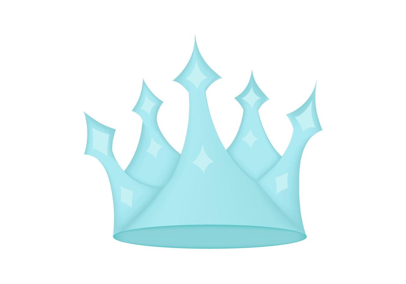 ilustração da coroa de rainhas com joias vetor