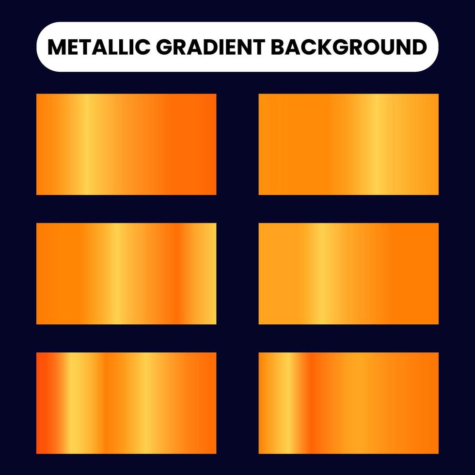 coleção de fundo gradiente metálico laranja vetor