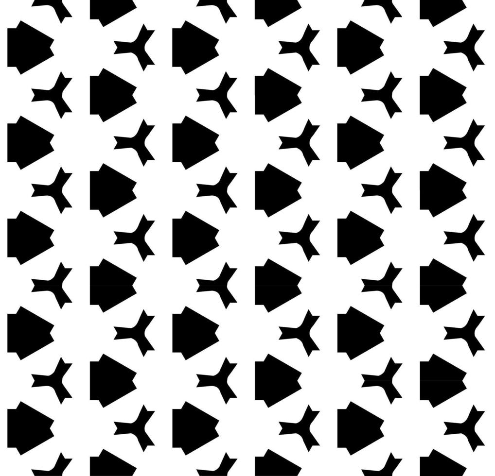 padrão abstrato sem costura preto e branco. fundo e pano de fundo. projeto ornamental em tons de cinza. ornamentos em mosaico. ilustração gráfica vetorial. vetor