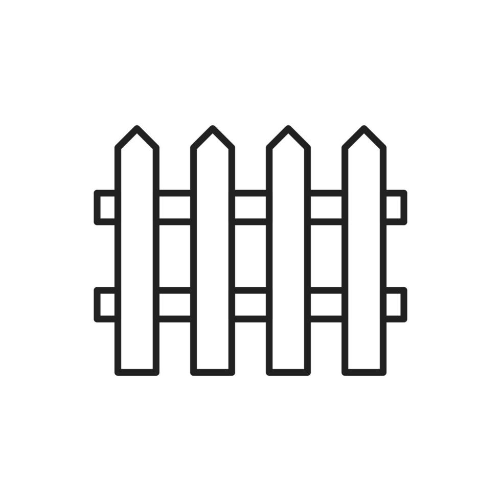 vetor de cerca de madeira para apresentação do ícone do símbolo do site