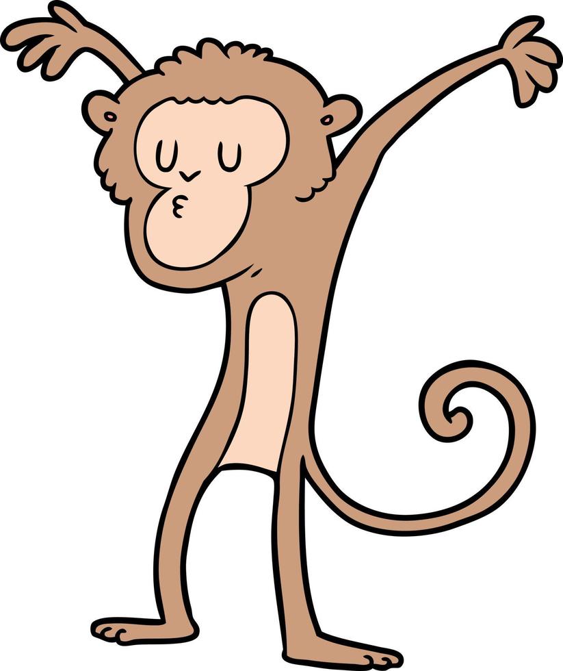 macaco de desenho vetorial vetor