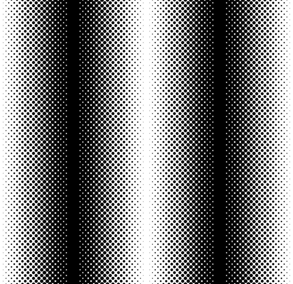 padrão sem emenda gradiente de meio-tom. efeito de desvanecimento pontilhado em fundo loopable de listras. textura de repetição gradiente monocromática. ilustração vetorial vetor