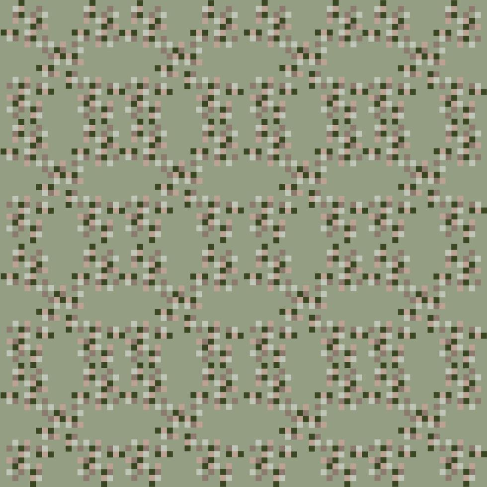 pixel do exército de camuflagem. camuflagem padrão sem emenda. textura militar. ornamento de mascaramento de caça. projeto para impressão. elemento de papel de parede. padrão quadrado aleatório. vetor