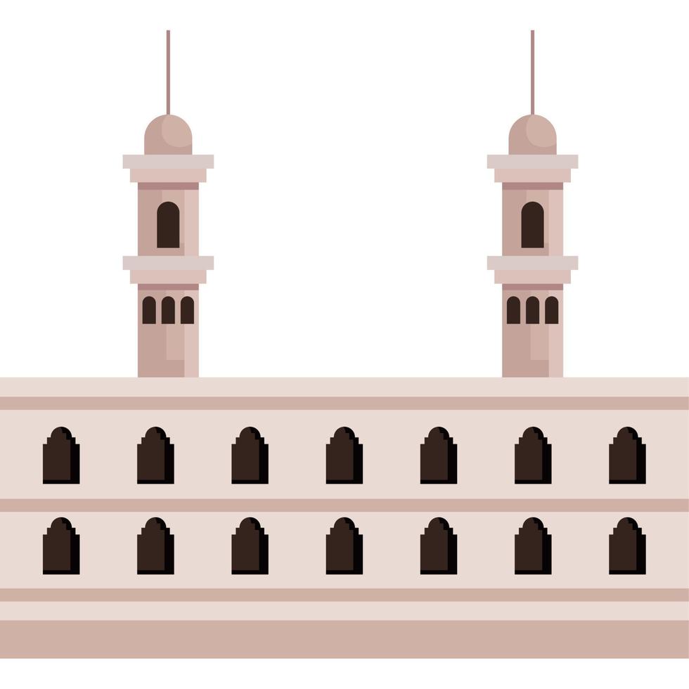templo da mesquita muçulmana vetor