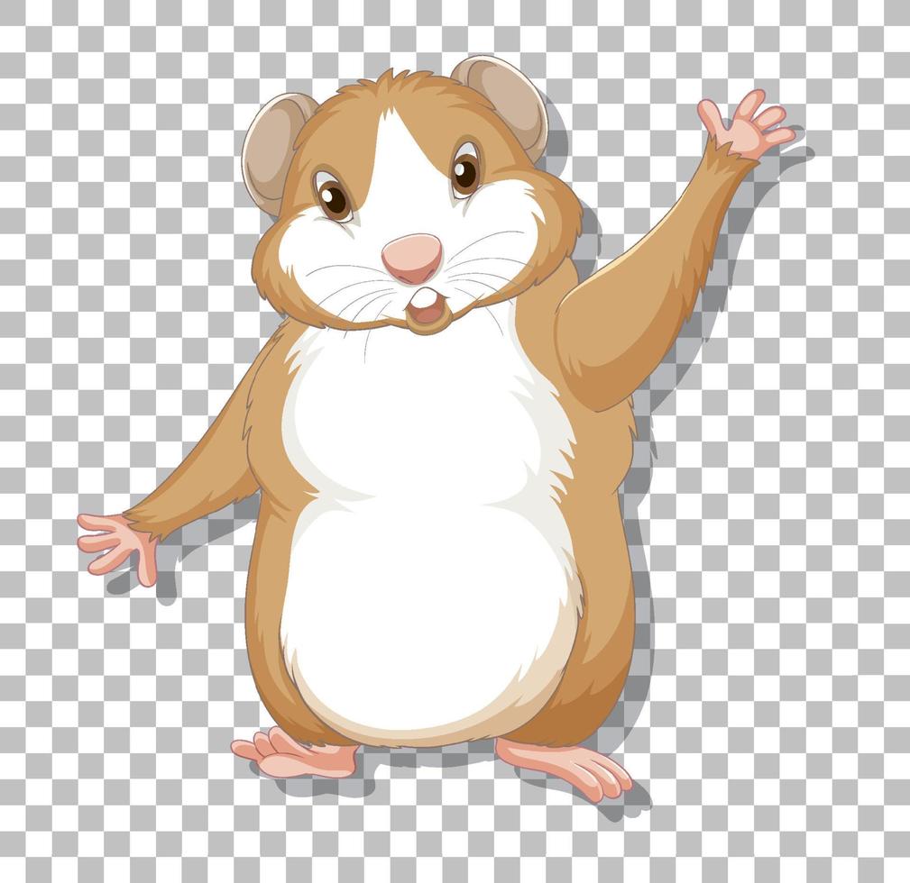 hamster em estilo cartoon vetor