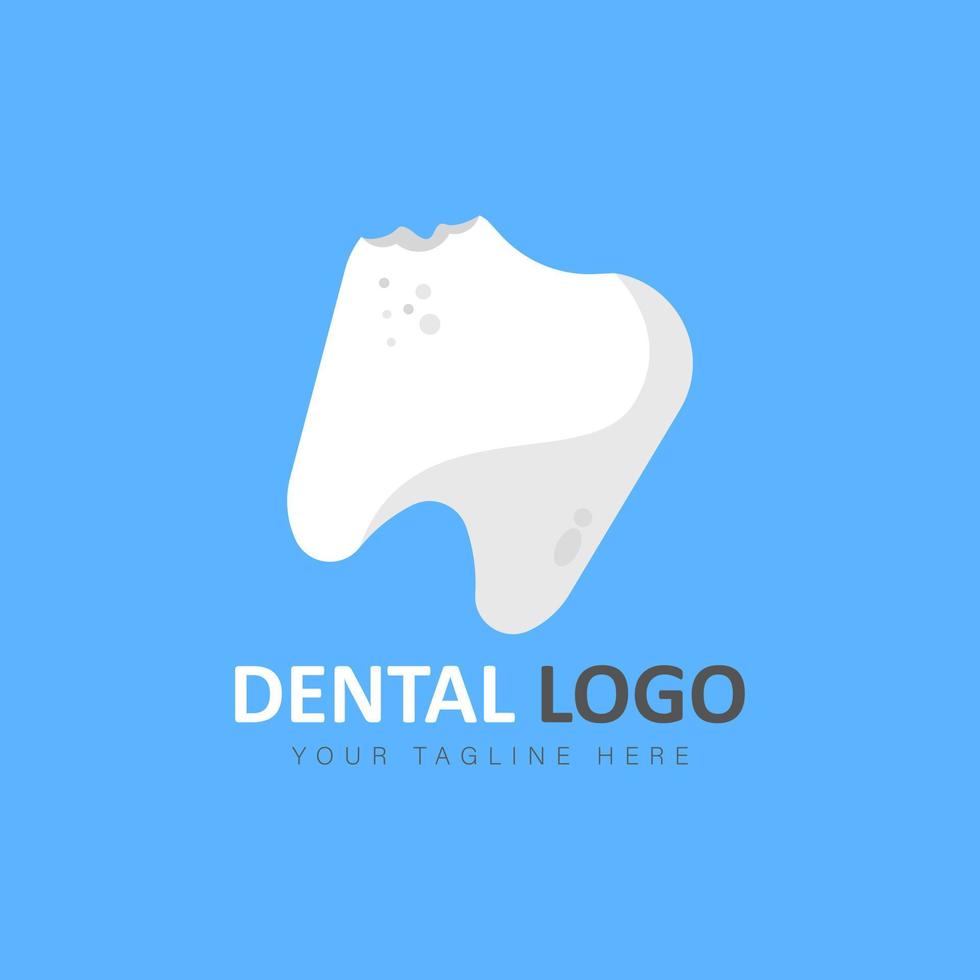 ilustração de design de logotipo odontológico vetor