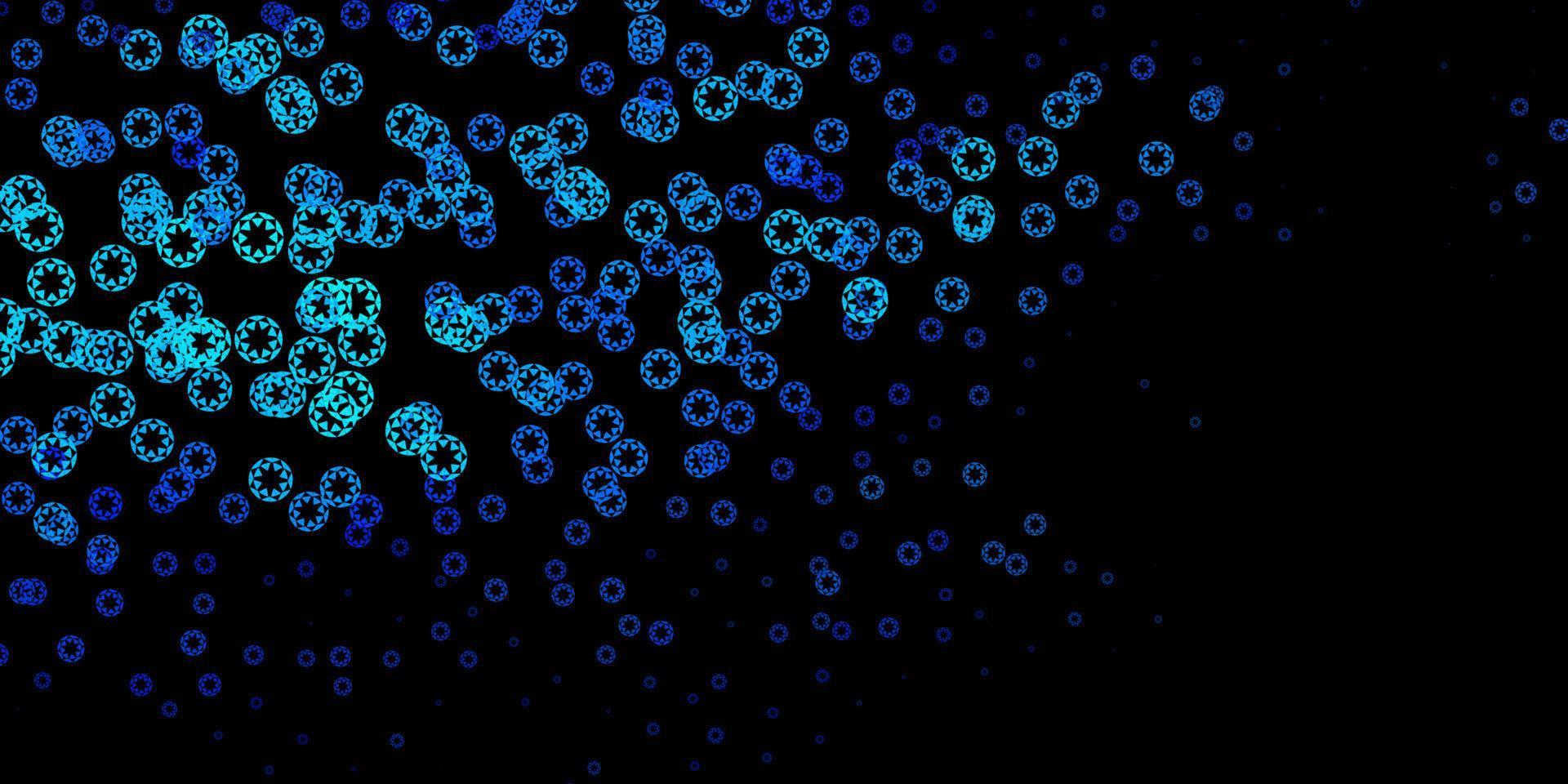pano de fundo vector azul escuro com pontos.