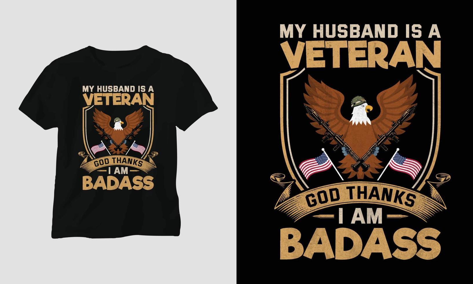 modelo de design de camiseta do dia dos veteranos vetor