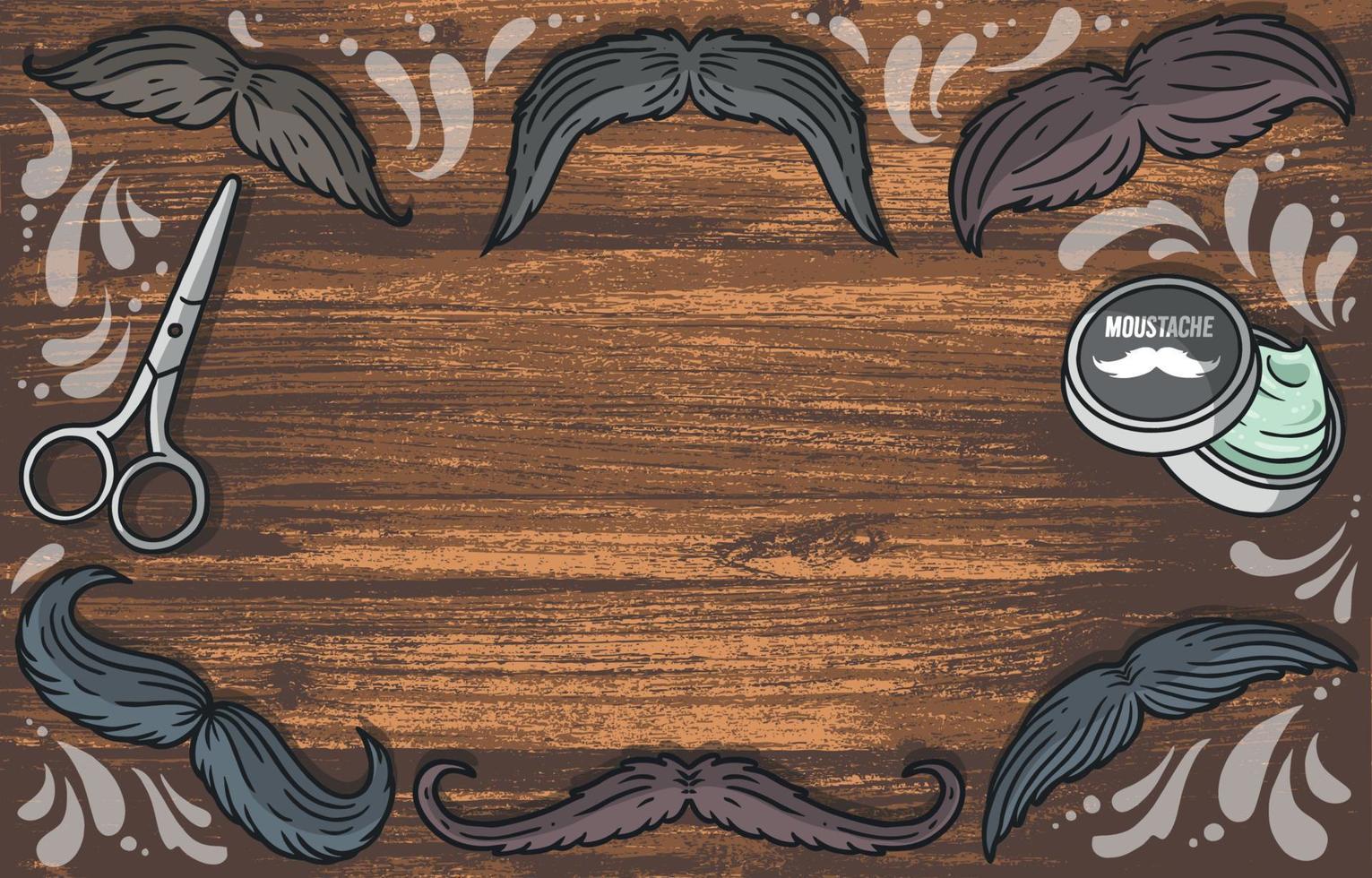 feliz dia do movember estilo bigode vetor