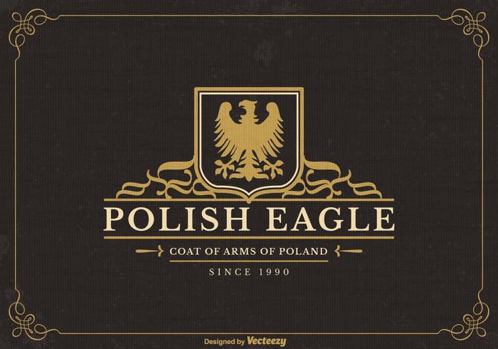 Logotipo polaco do vetor Eagle Eagle