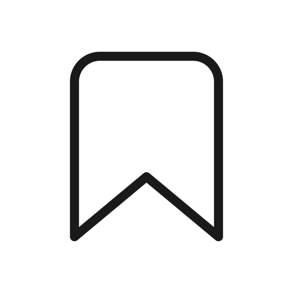ícone salvar simples isolado no fundo branco. símbolo de marcador moderno vetor simples para site ou aplicativo móvel