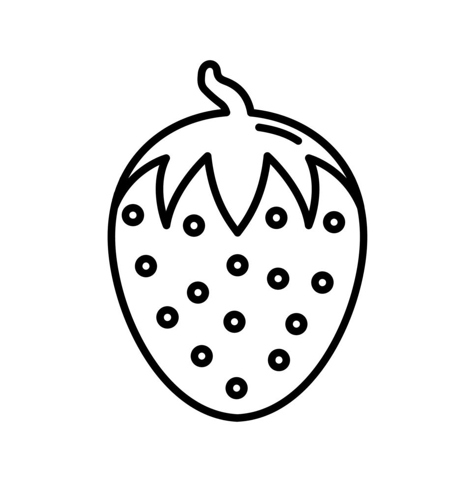 ícone de vetor de morango