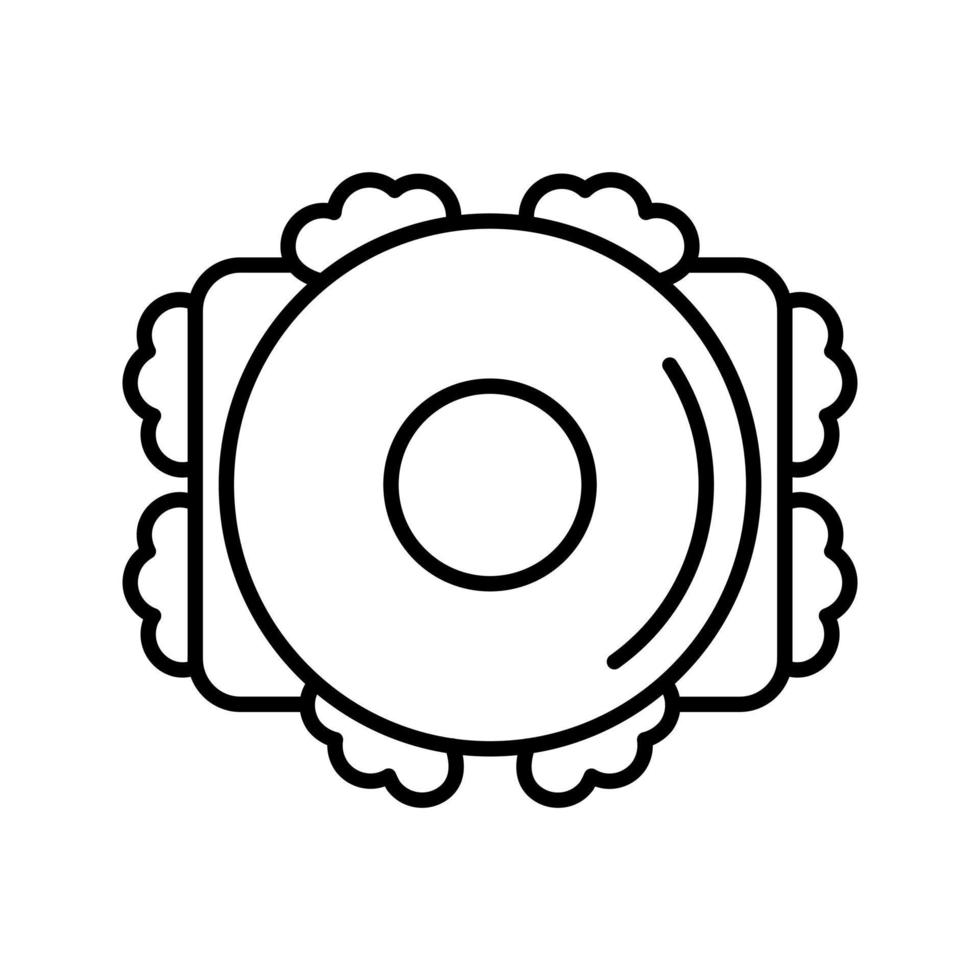 ícone de vetor de bagel