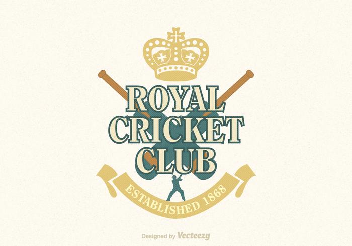 Emblema Livre do Cricket Vector