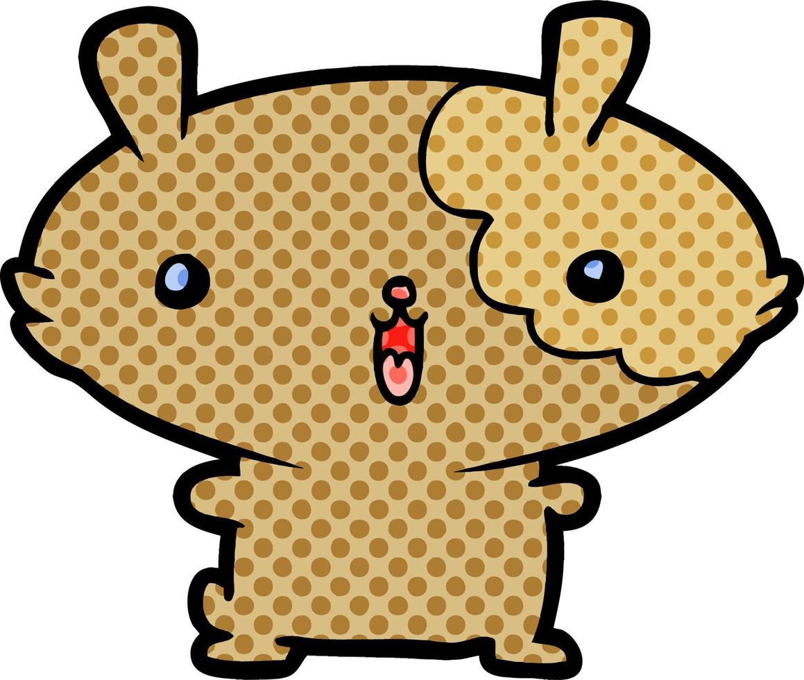 personagem de desenho animado hamster vetor