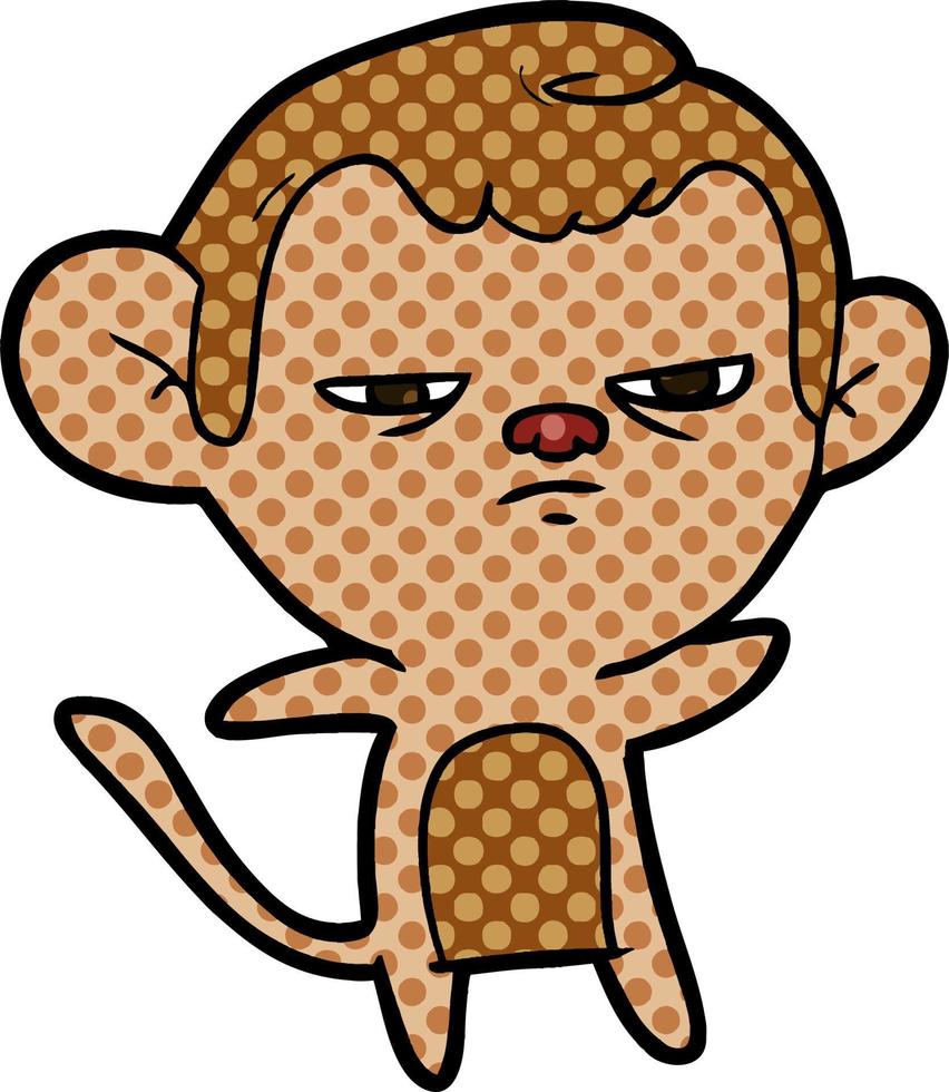 macaco de personagem de desenho animado vetor