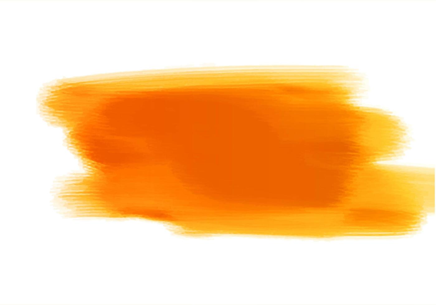 pincel abstrato laranja aquarela pintado vetor