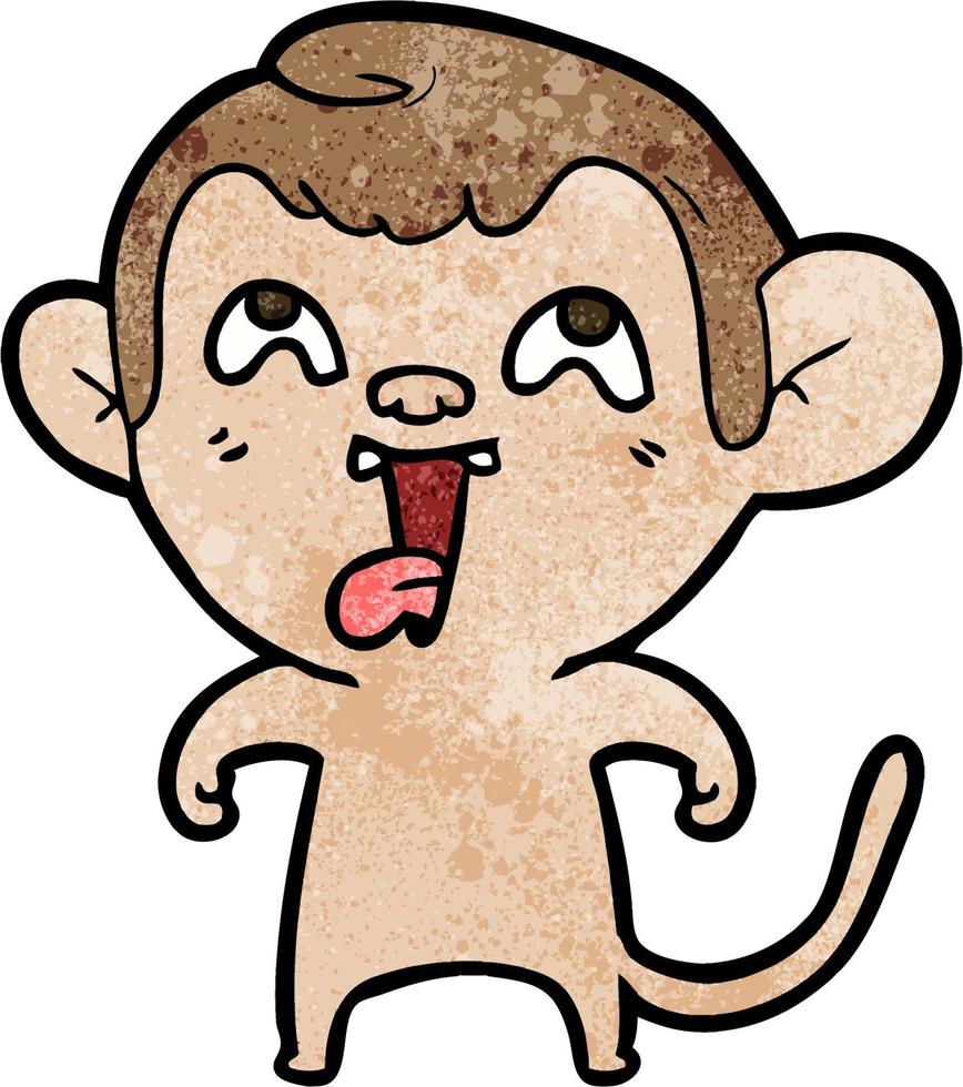 macaco de desenho animado vetor