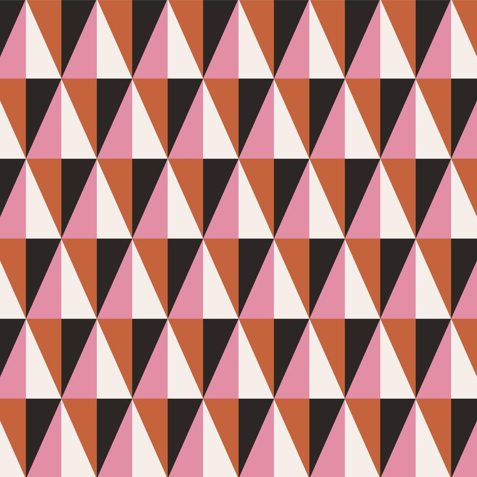 padrão geométrico sem emenda de triângulo abstrato vetor
