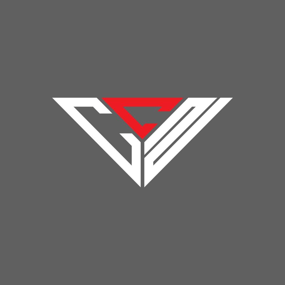 design criativo do logotipo da carta ccn com gráfico vetorial, logotipo ccn simples e moderno em forma de triângulo. vetor