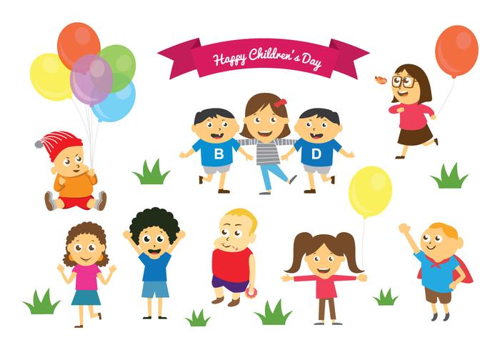 Free Happy Children's Day Vectors