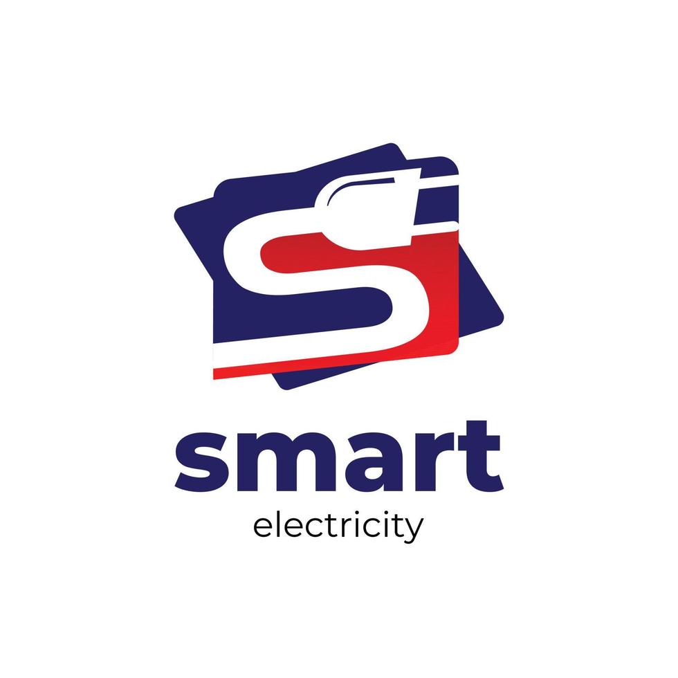 ícone de símbolo de sinal de logotipo de serviço elétrico vetor