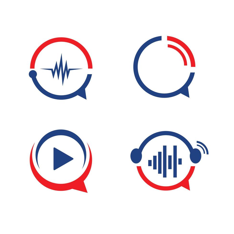 multimídia bolha discurso logotipo sinal símbolo ícone vetor