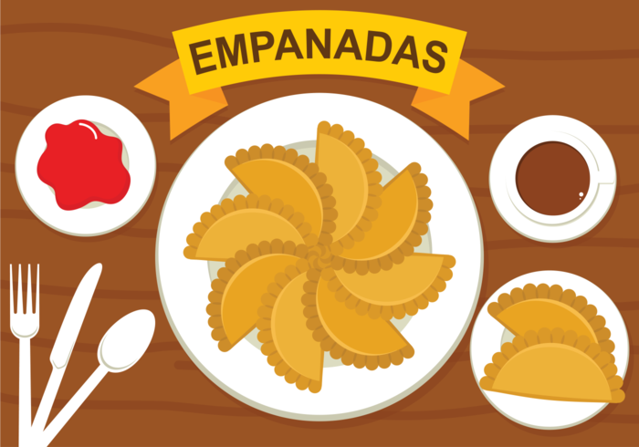 Ilustração vetorial Empanadas vetor