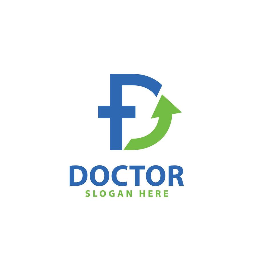 vetor de design de modelo de logotipo médico. ícone de cruz