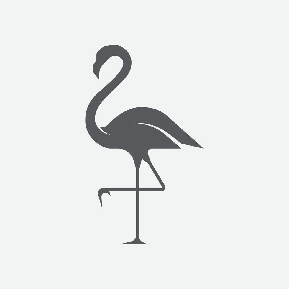 design de ícone de flamingo. símbolo do flamingo. ilustração vetorial vetor