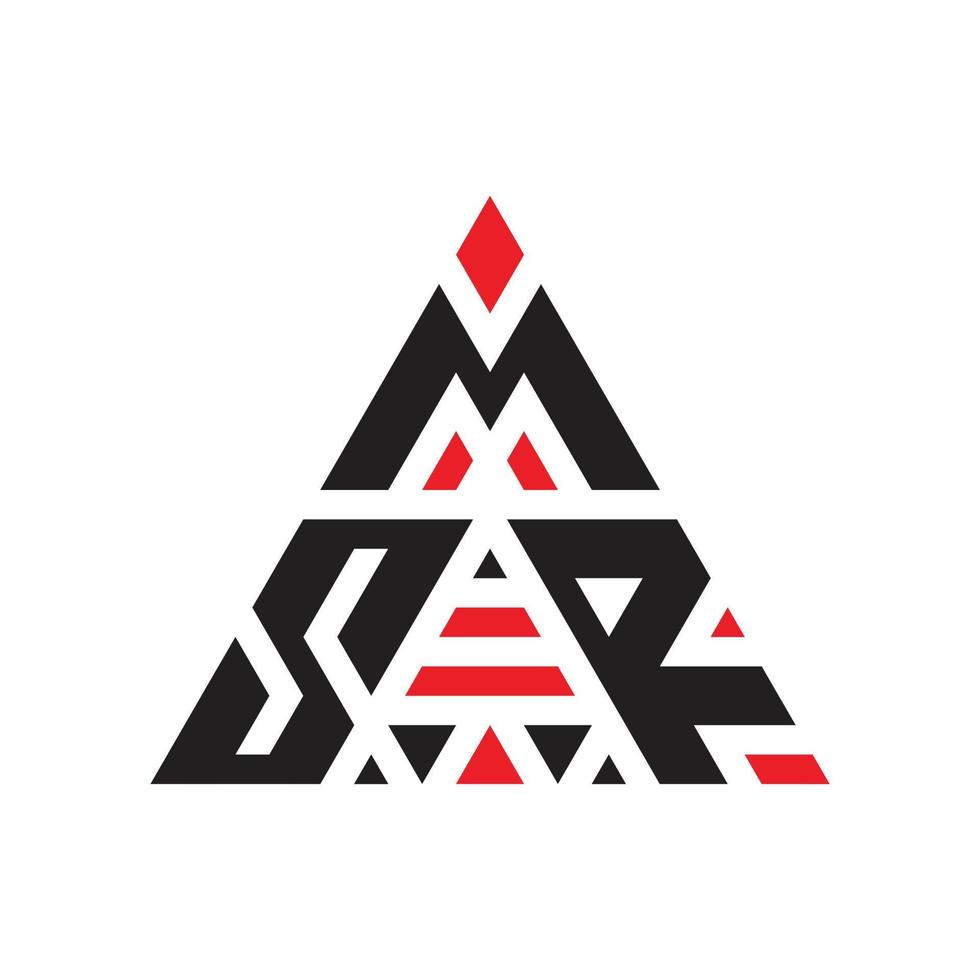 design de logotipo de três letras triângulo exclusivo vetor