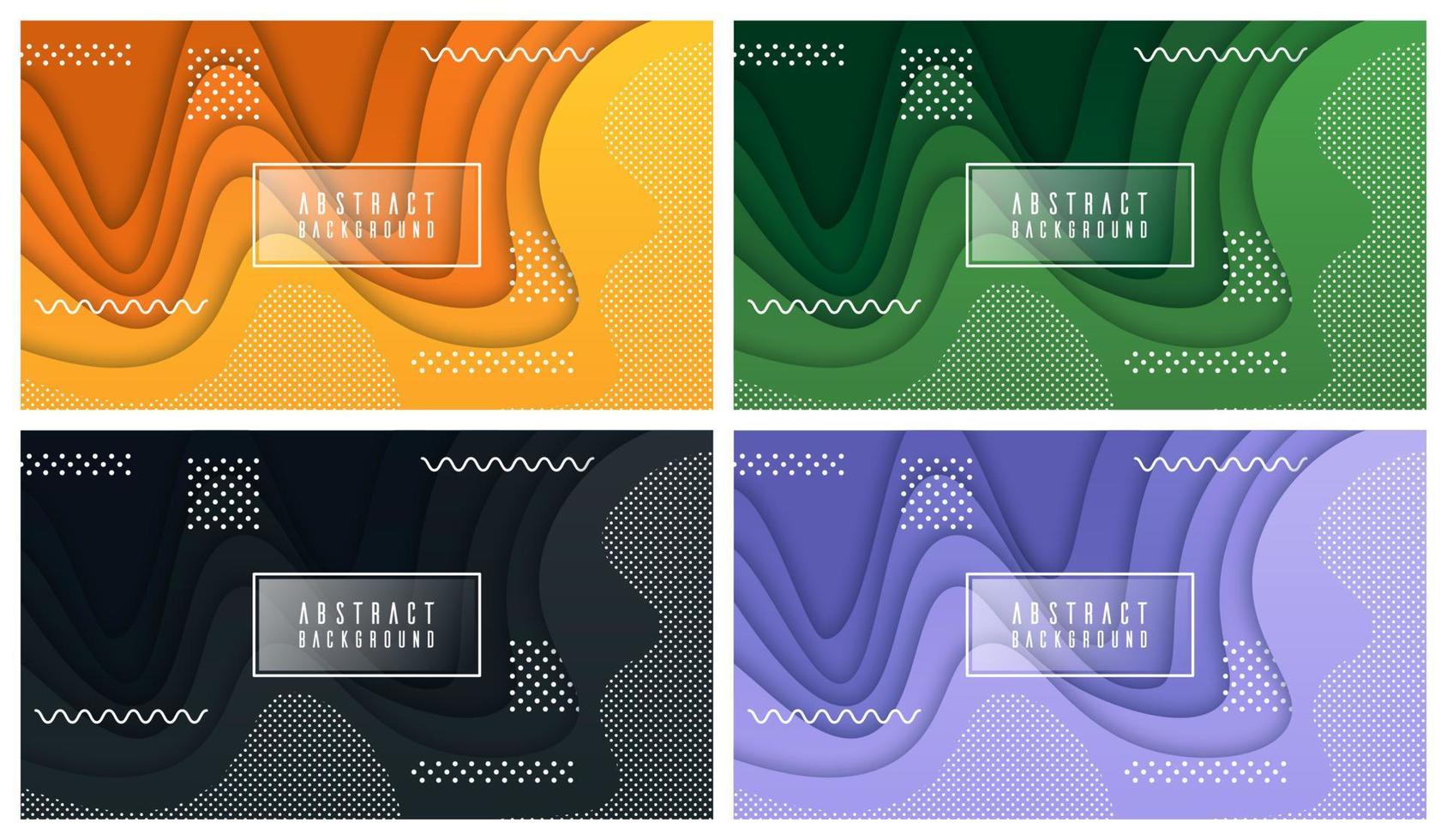 líquido colorido e fundo geométrico com formas de gradiente fluido vetor