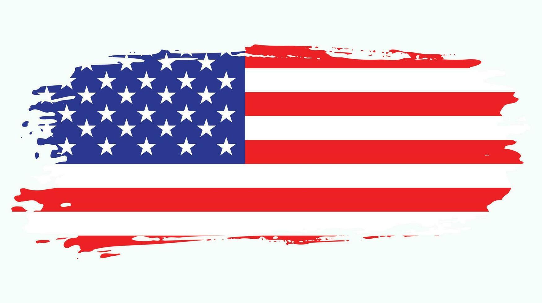 design de vetor de bandeira americana estilo vintage