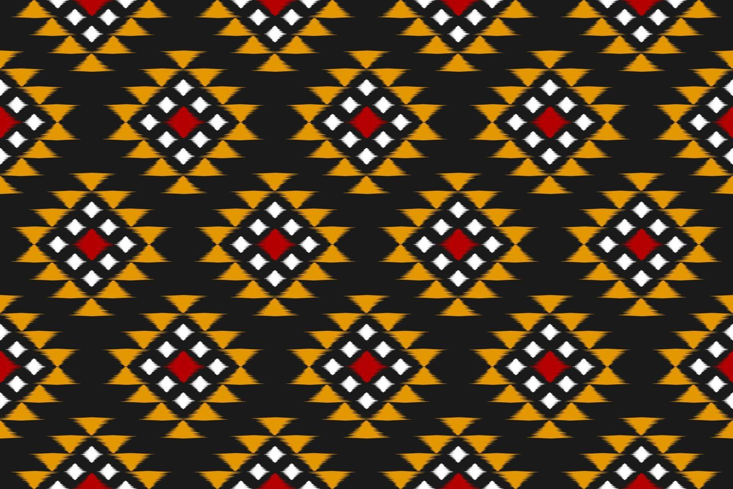 sem costura padrão geométrico étnico ikat em tribal. tecido étnico ikat arte padrão. estilo mexicano. vetor