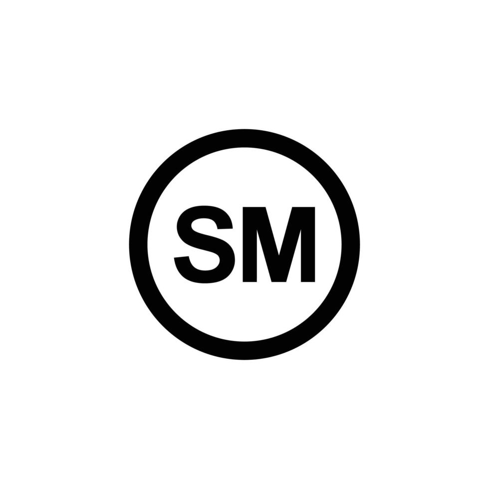 ilustração em vetor ícone símbolo plano simples de marca de serviço