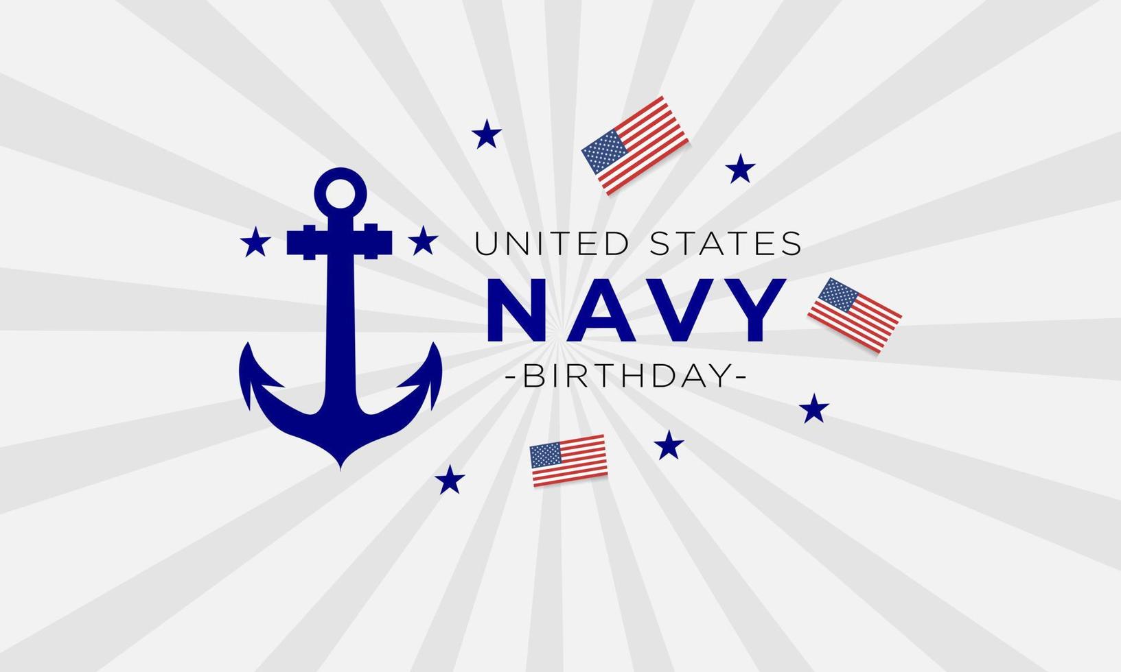 aniversário de fundo da marinha dos estados unidos outubro é adequado para uso com este tema vetor