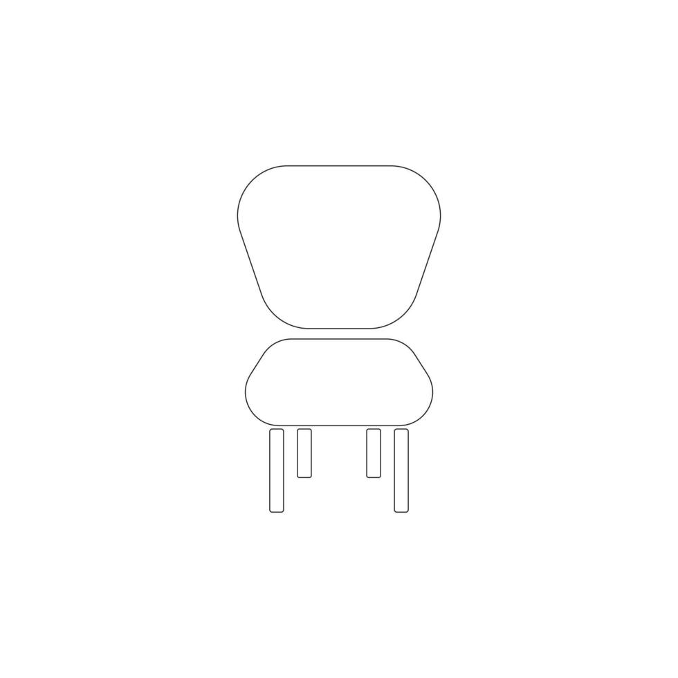 vetor de ilustração de ícone de cadeira