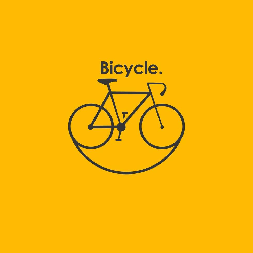 vetor de logotipo de bicicleta