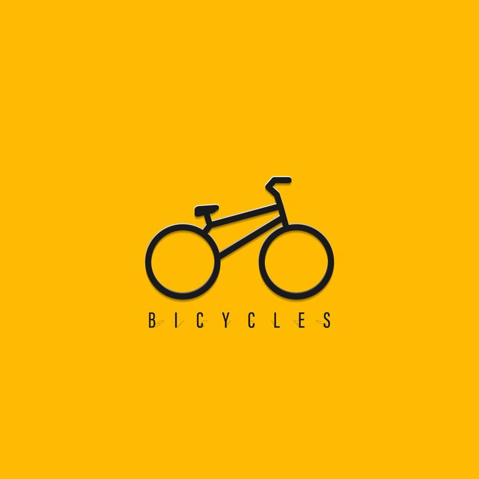 vetor de logotipo de bicicleta