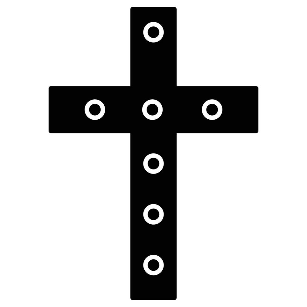 cruz católica que pode facilmente modificar ou editar vetor