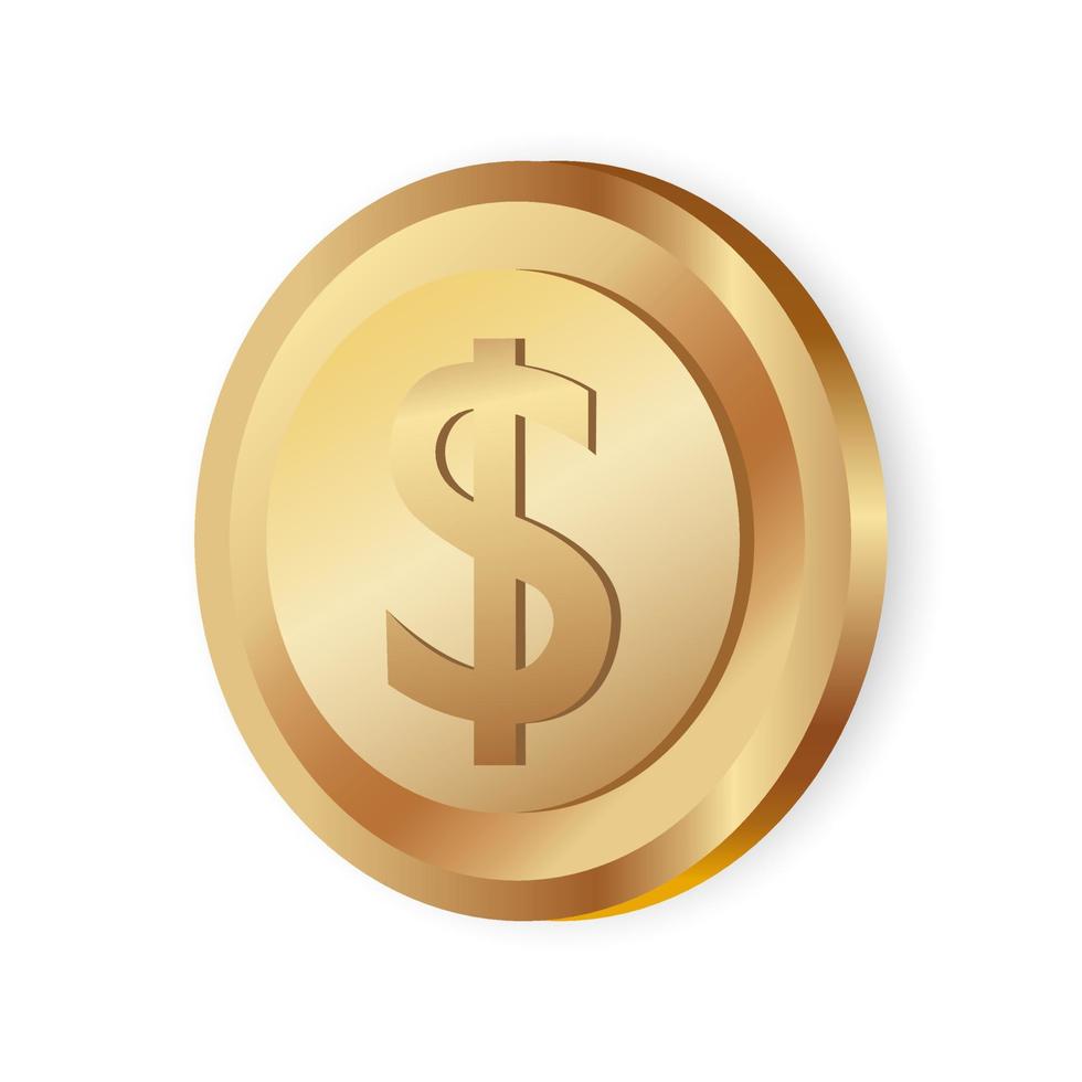 moedas de ouro de bitcoin, euro, dólar vetor