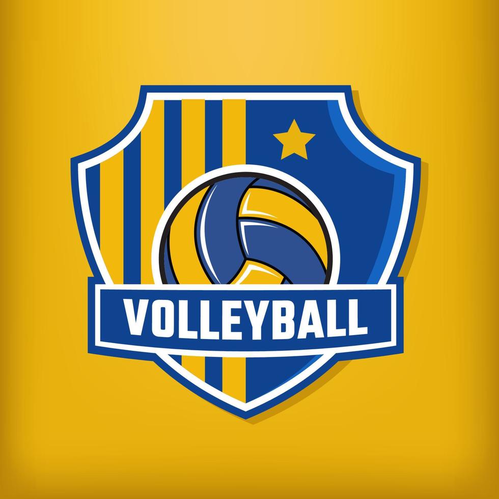 logotipo de identidade do clube de vôlei vetor