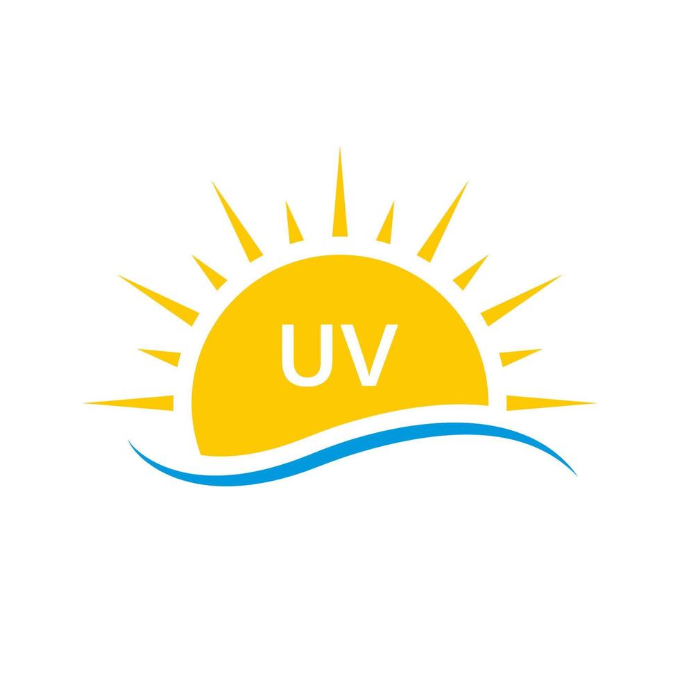 sol raios uv spf protegem o ícone de silhueta de radiação. verão protetor solar proteção raios ultravioleta uva uvb defesa pele pictograma. ilustração vetorial isolado. vetor