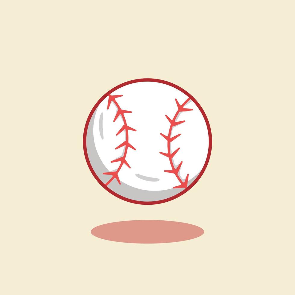 ilustração vetorial de design de bola de jogo de beisebol vetor
