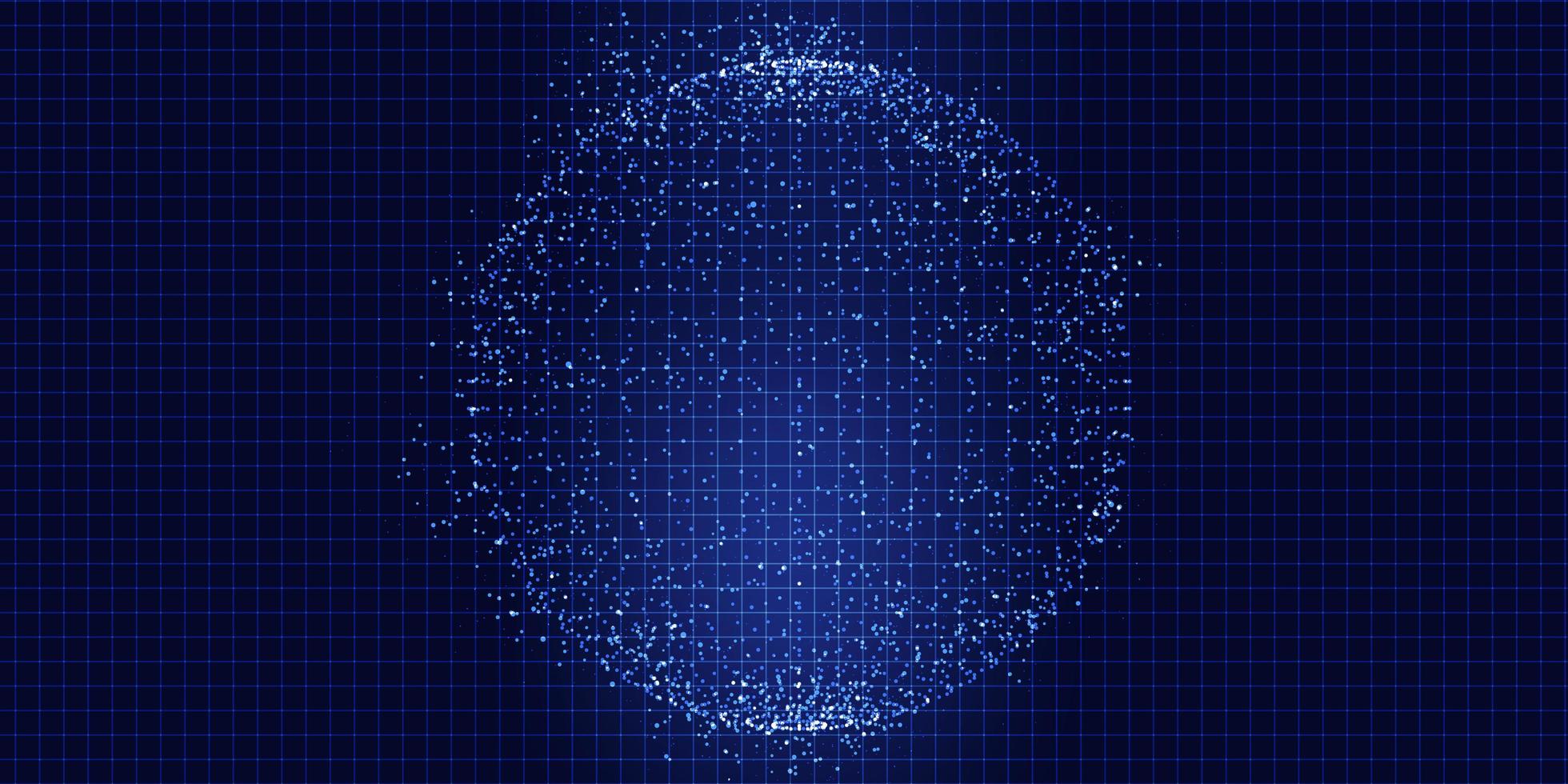 esfera de techno dots vetor